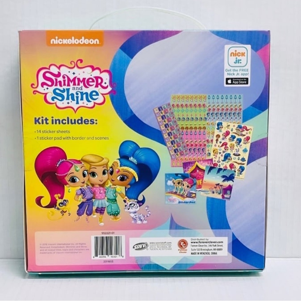 Nickelodeon Shimmer and Shine Stickers Kit Box and Pad / 1,000+ Stickers - Picture 2 of 7